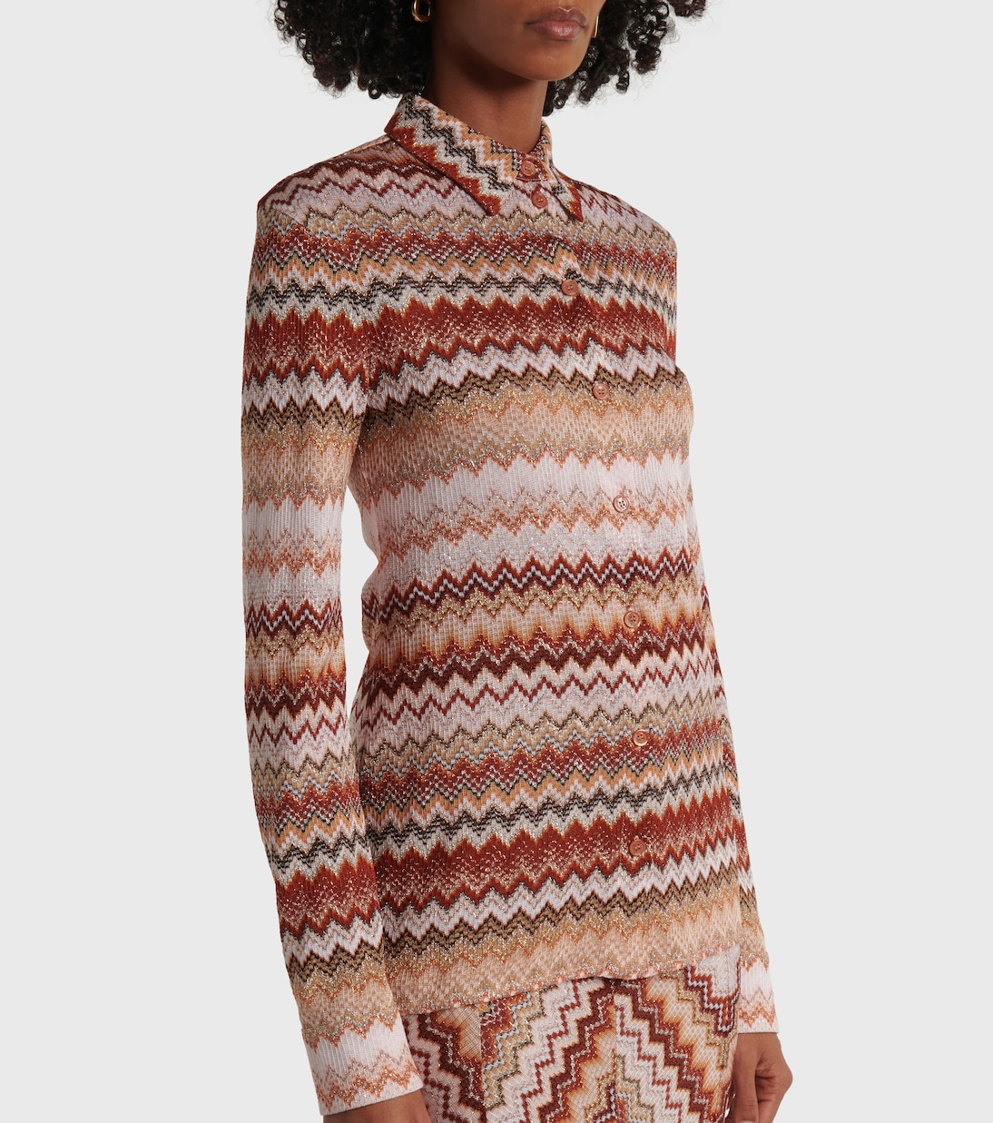 Camicia in lamé a zig-zag | Missoni
