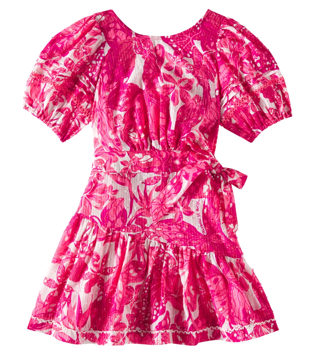 Abito Chantal in cotone con stampa | Poupette St Barth Kids