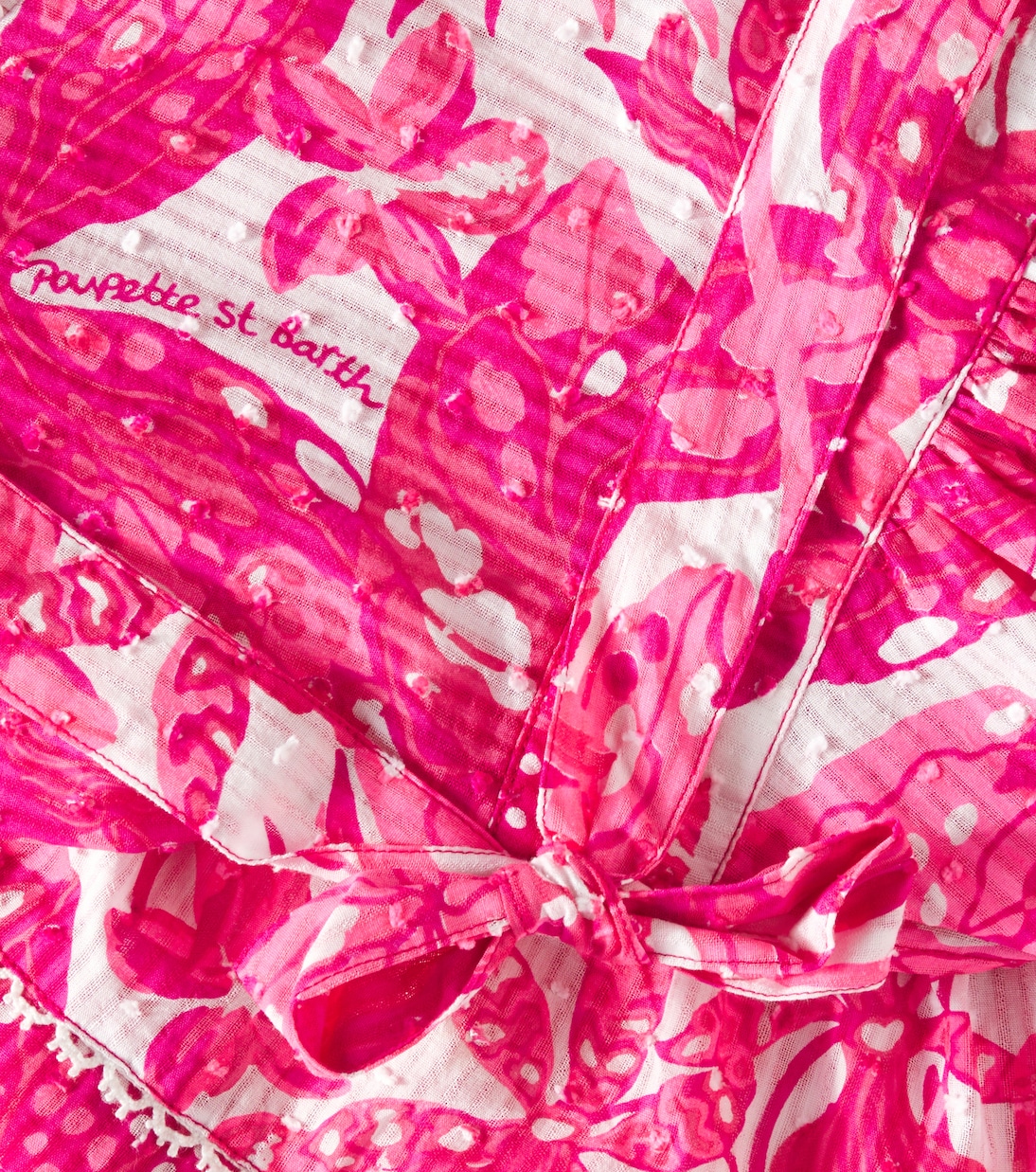 Abito Chantal in cotone con stampa | Poupette St Barth Kids