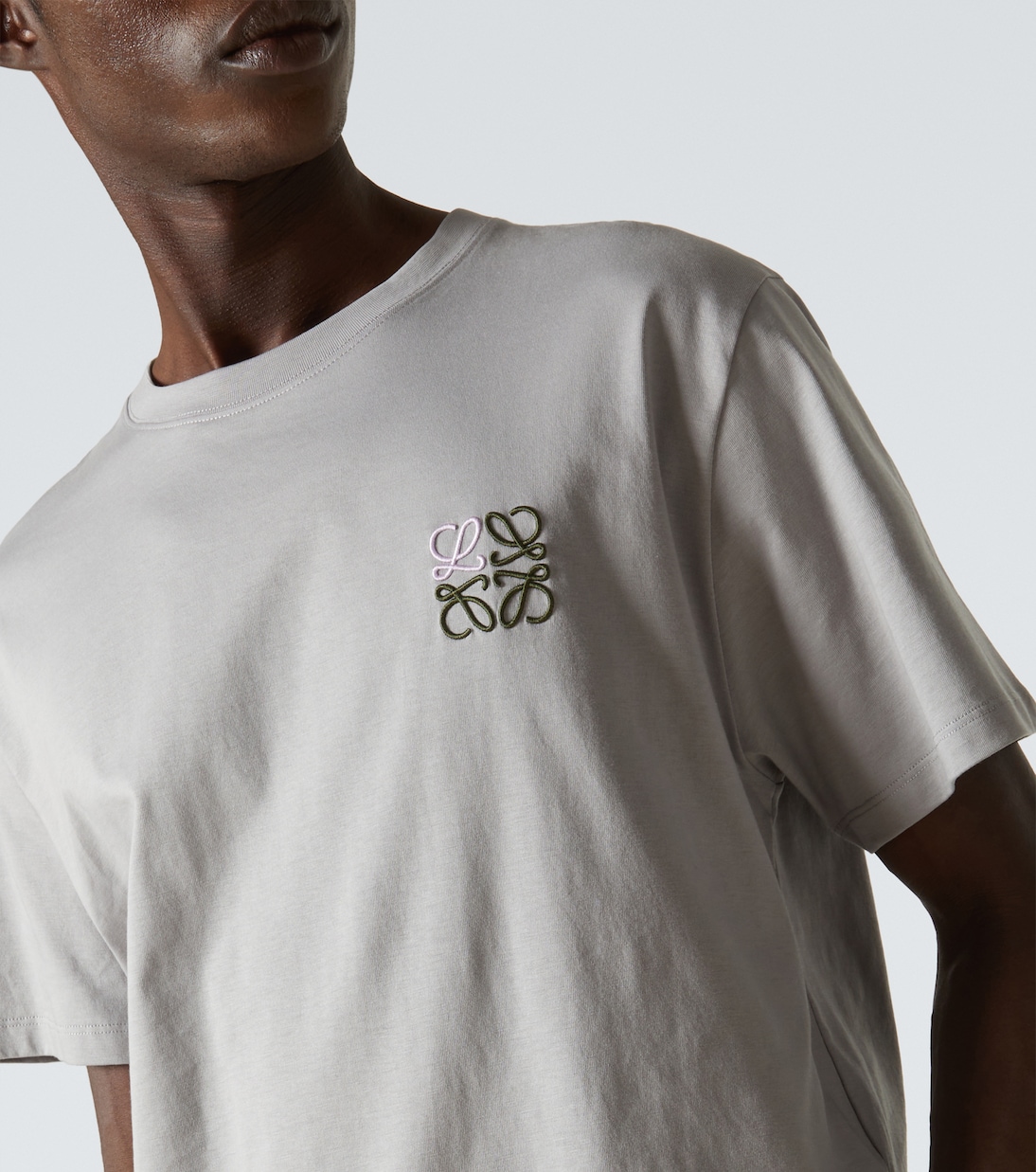 Camiseta de jersey de algodón con anagrama | Loewe