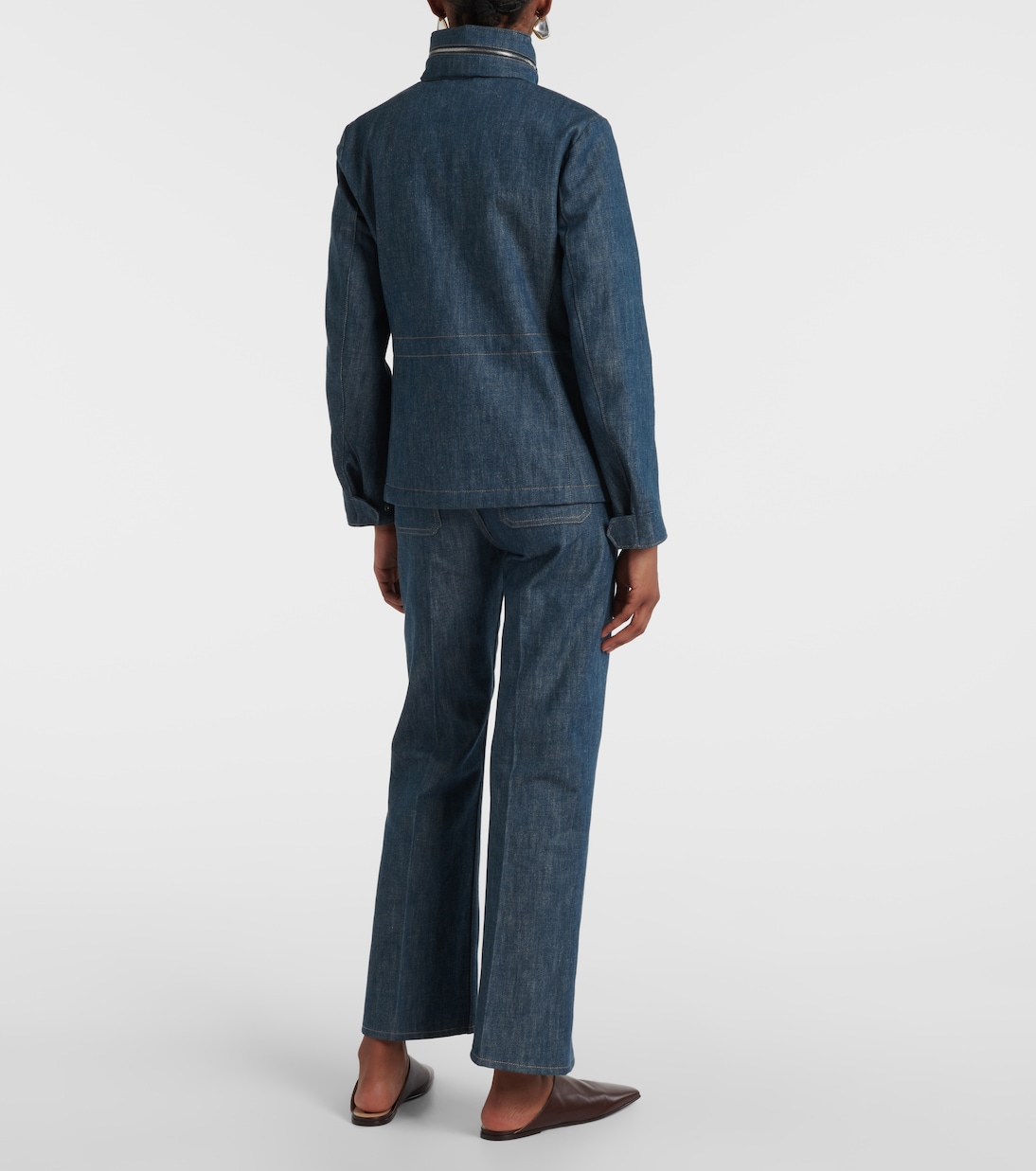 Traveller Mini denim field jacket | Loro Piana
