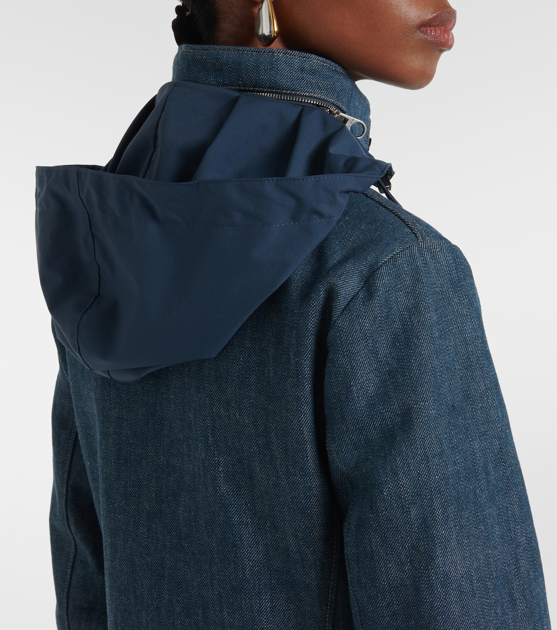 Traveller Mini denim field jacket | Loro Piana