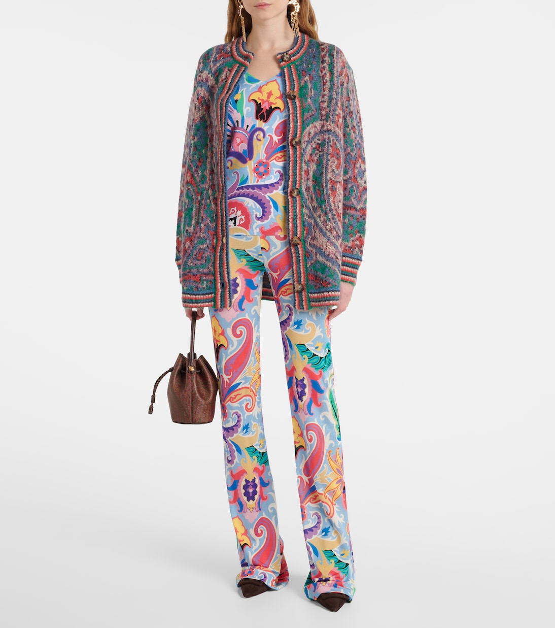 Pull en soie mélangée à motif cachemire | Etro