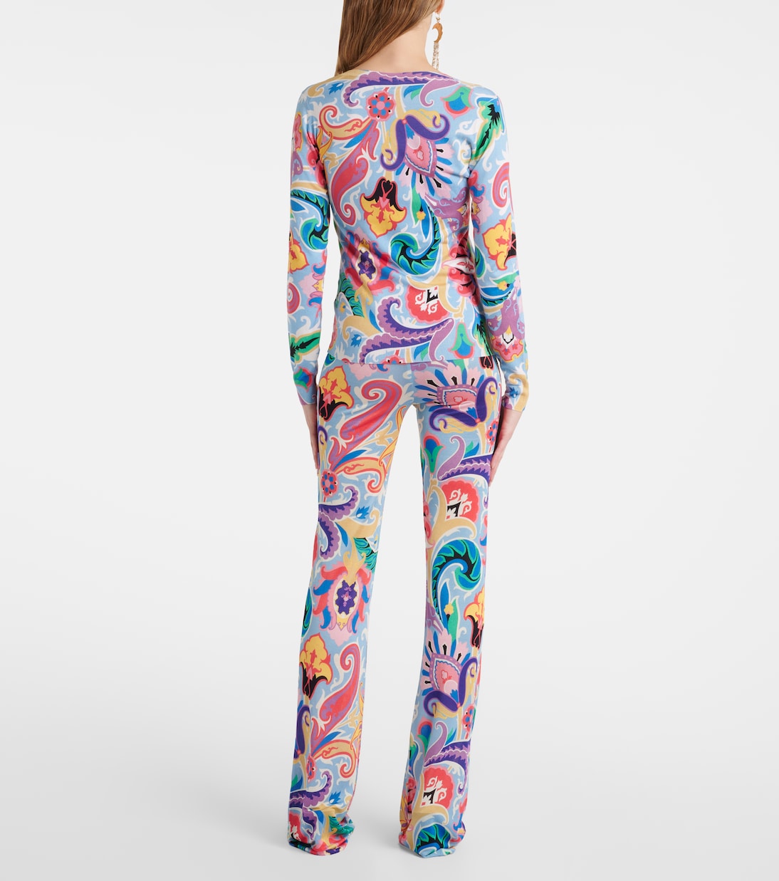 Pull en soie mélangée à motif cachemire | Etro