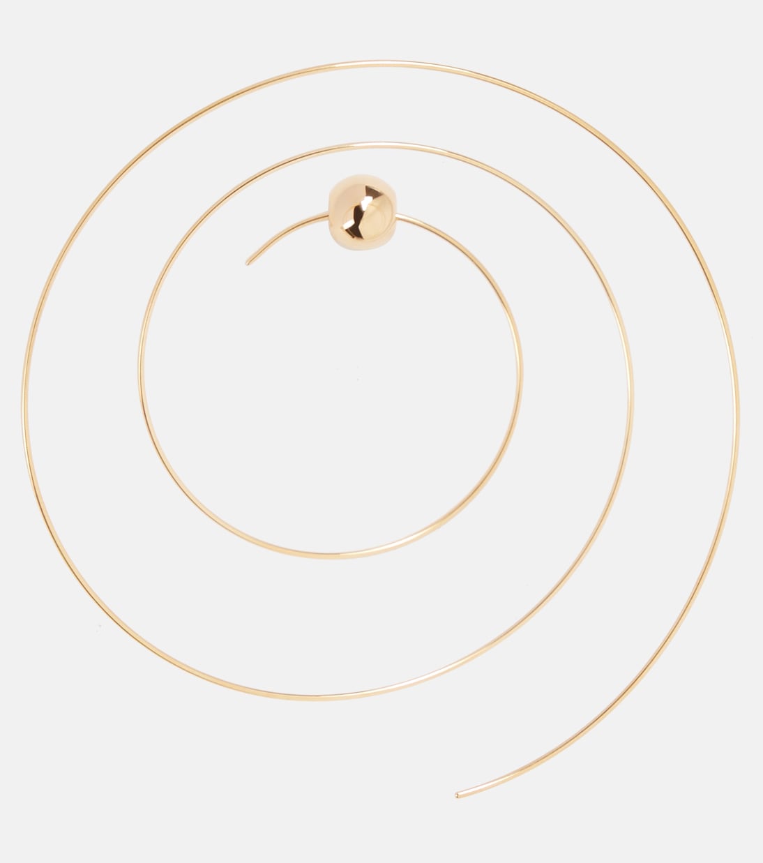 Orecchini Thin Spiral S in acciaio inox bagnato in oro | Alaïa