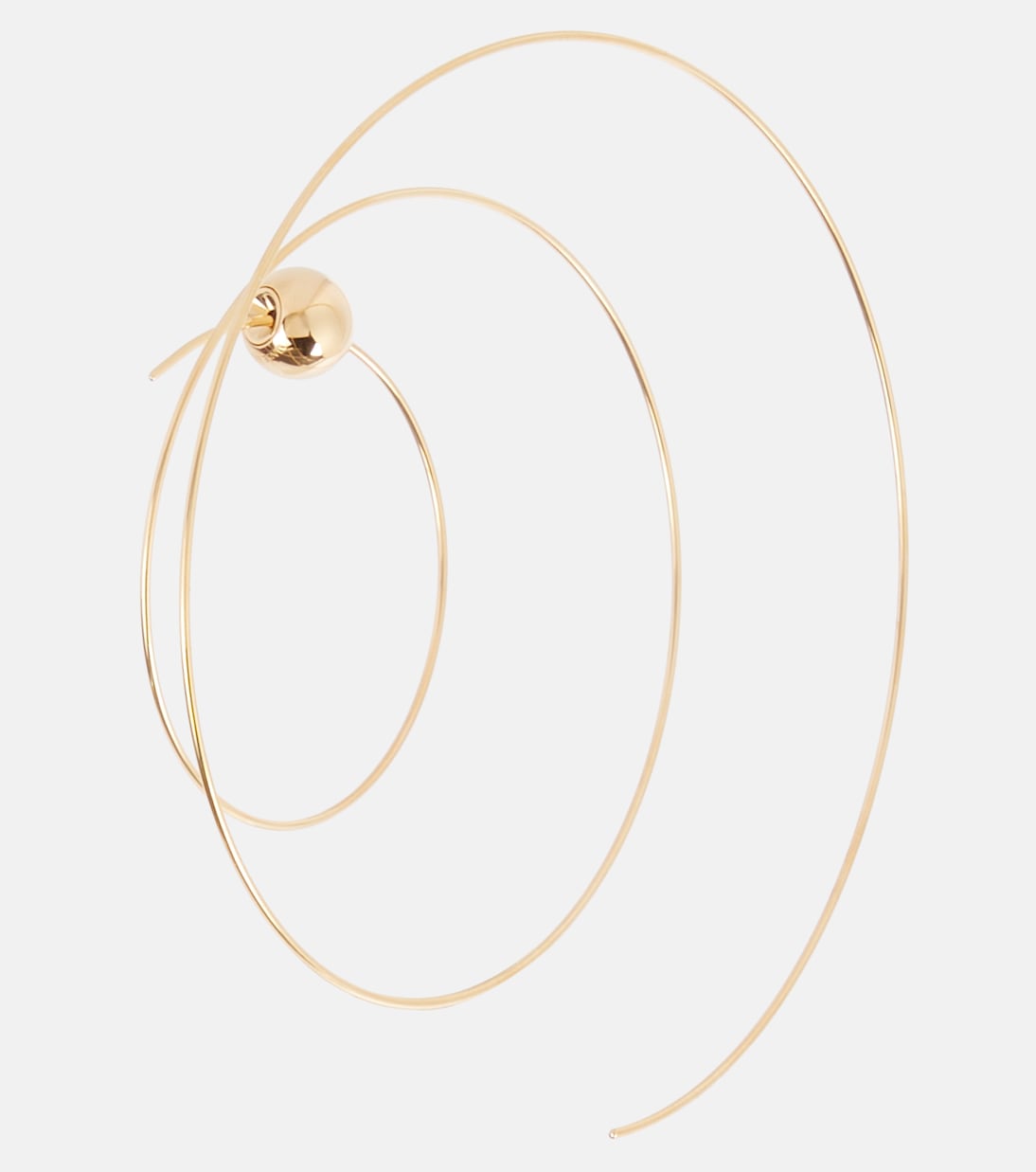 Orecchini Thin Spiral S in acciaio inox bagnato in oro | Alaïa