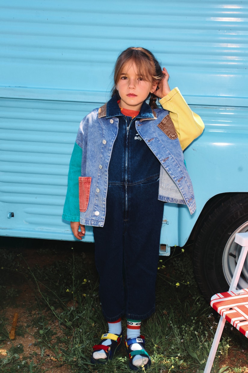 Giacca di jeans color-block | Bobo Choses