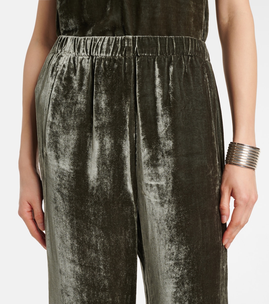 Gerade Hose Sorine aus Samt | Velvet