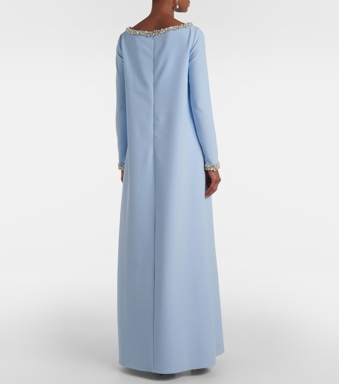 Naimal embellished caped gown | Safiyaa