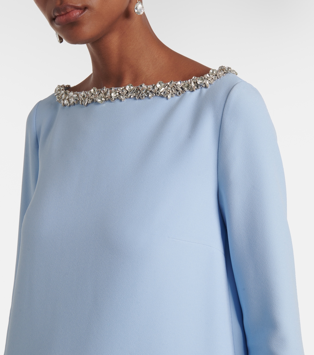 Naimal embellished caped gown | Safiyaa
