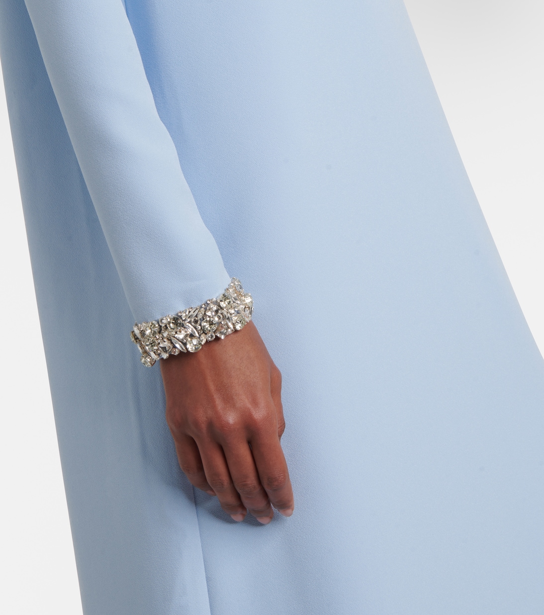 Naimal embellished caped gown | Safiyaa