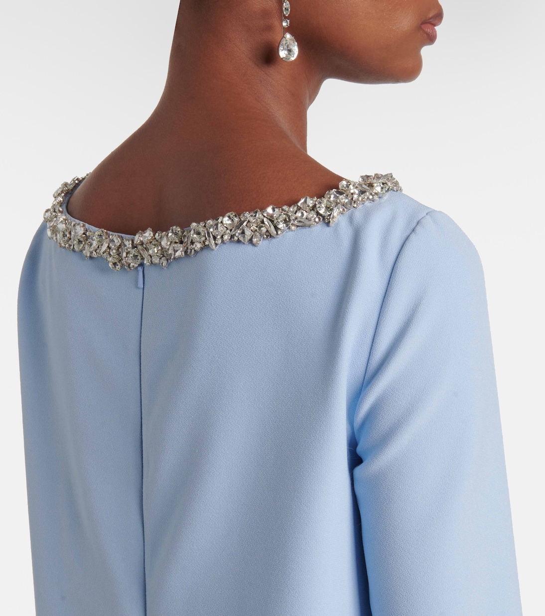 Naimal embellished caped gown | Safiyaa