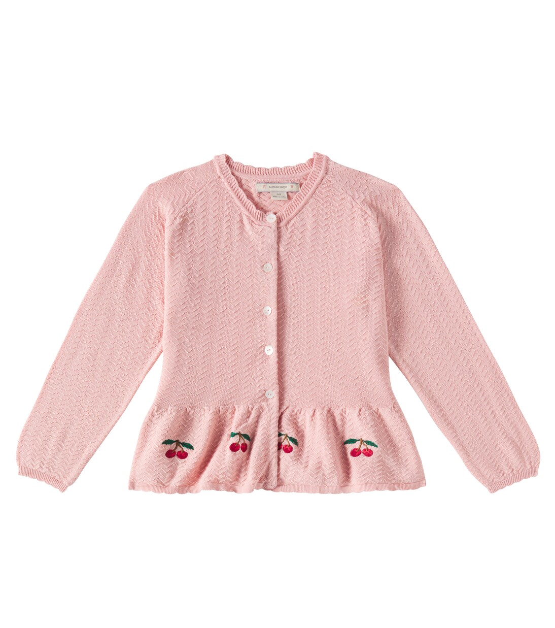Cardigan Cypres in cotone con peplum | Konges Sløjd