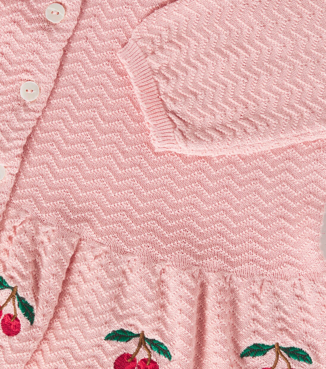 Cardigan Cypres in cotone con peplum | Konges Sløjd