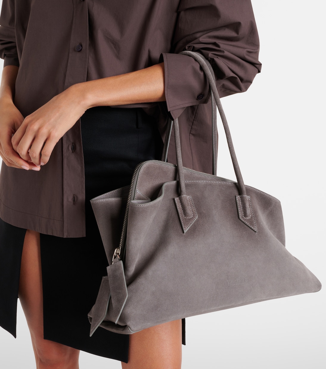 La Passeggiata Medium suede tote bag | The Attico