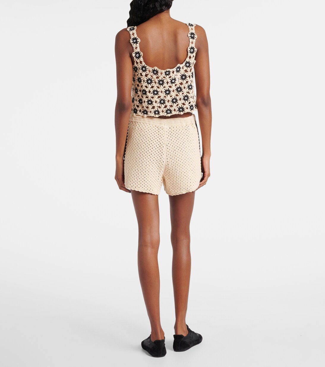Top raccourci Luminary en crochet de coton | The Upside