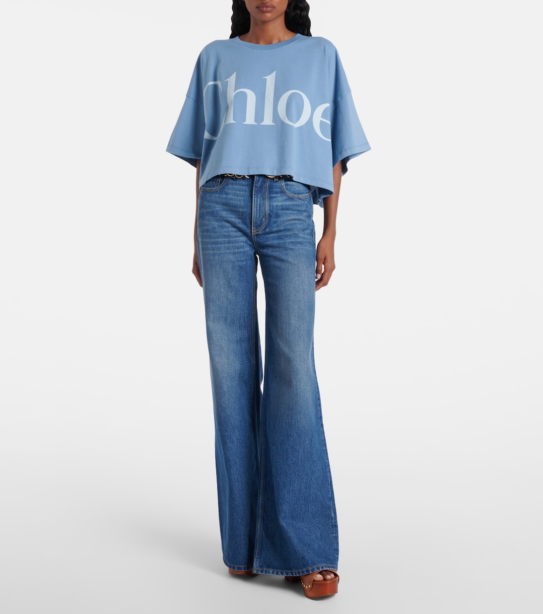 Cropped-Top aus Baumwoll-Jersey | Chloé