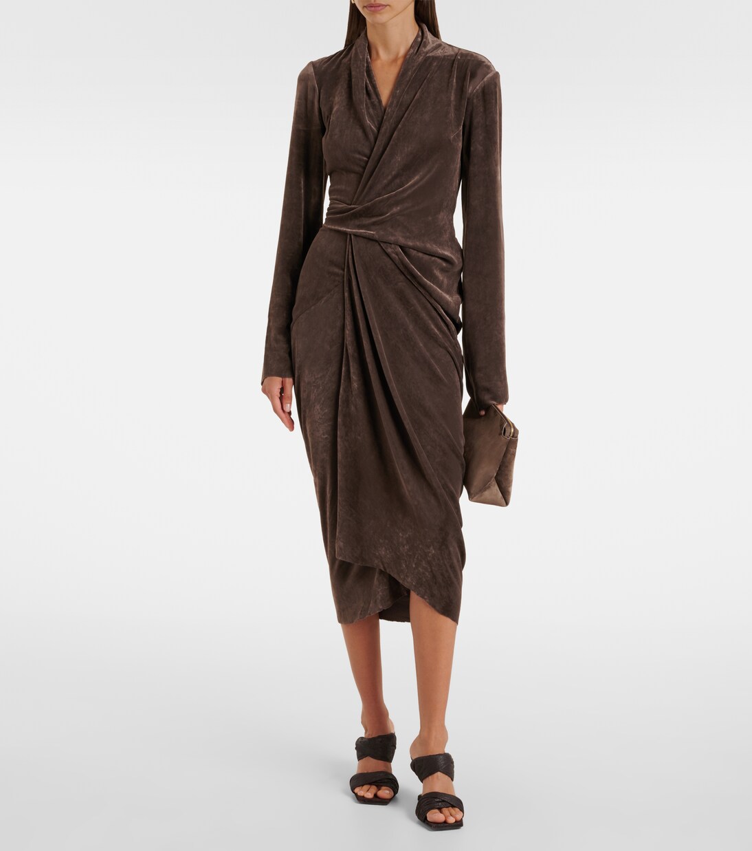 Abito midi a portafoglio | Rick Owens