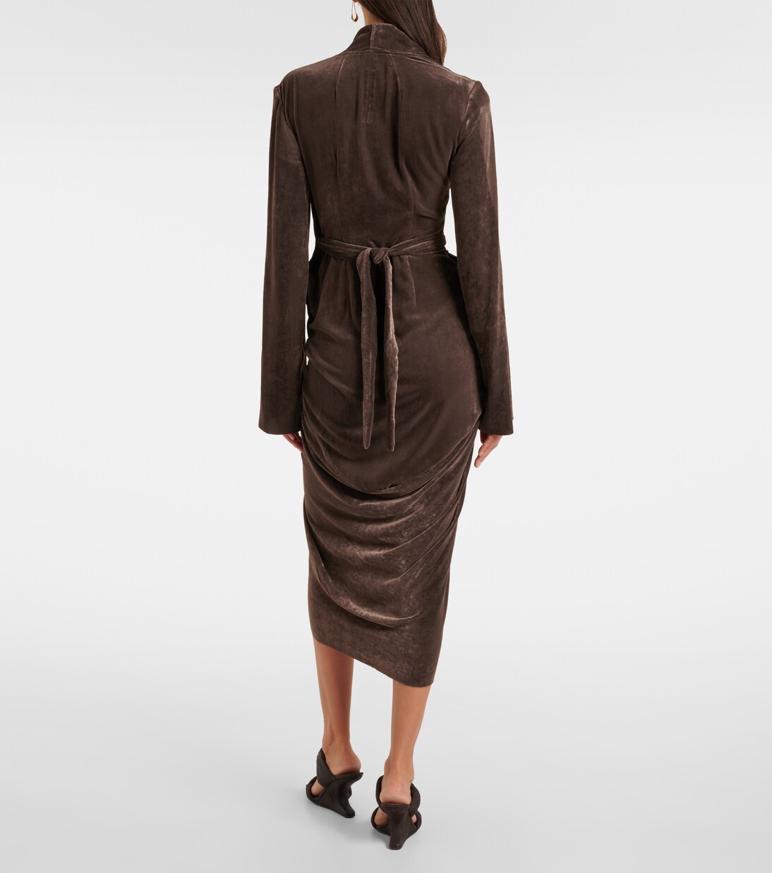 Abito midi a portafoglio | Rick Owens