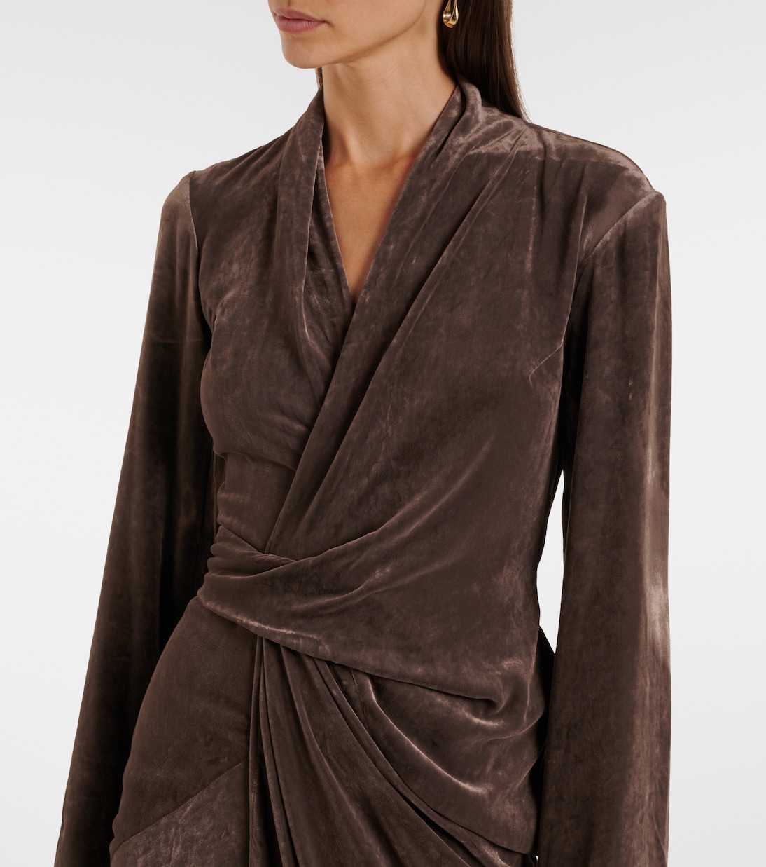 Abito midi a portafoglio | Rick Owens