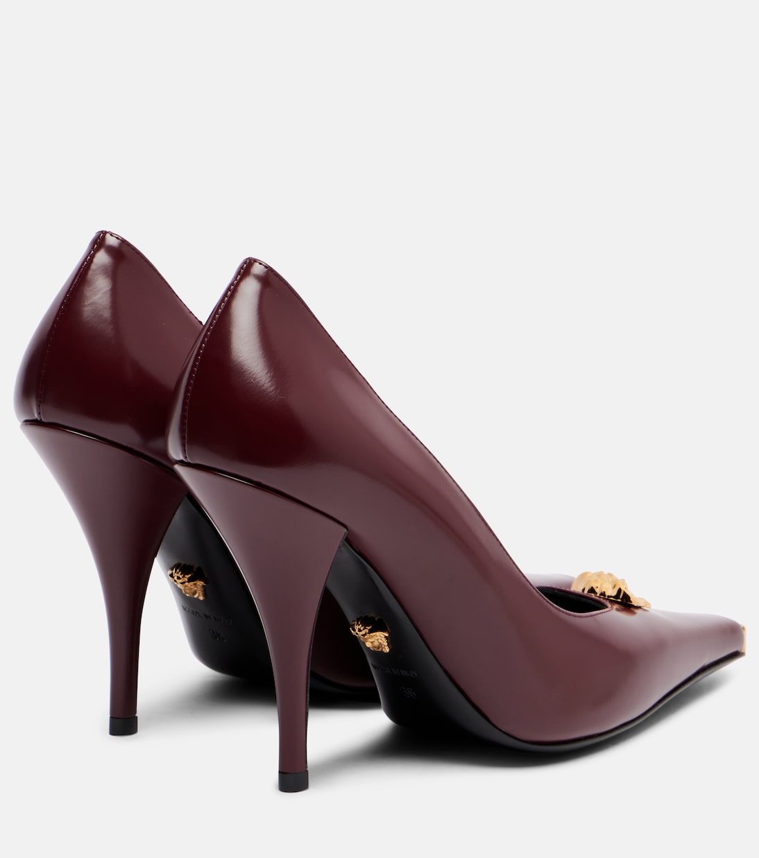Pumps La Medusa 105 aus Leder | Versace