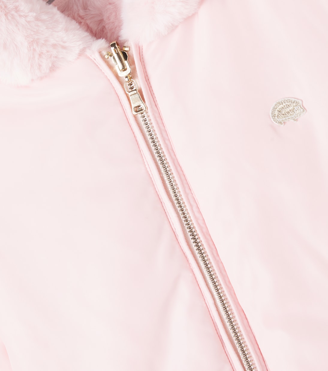 Reversible faux fur-trimmed puffer jacket | Tartine et Chocolat
