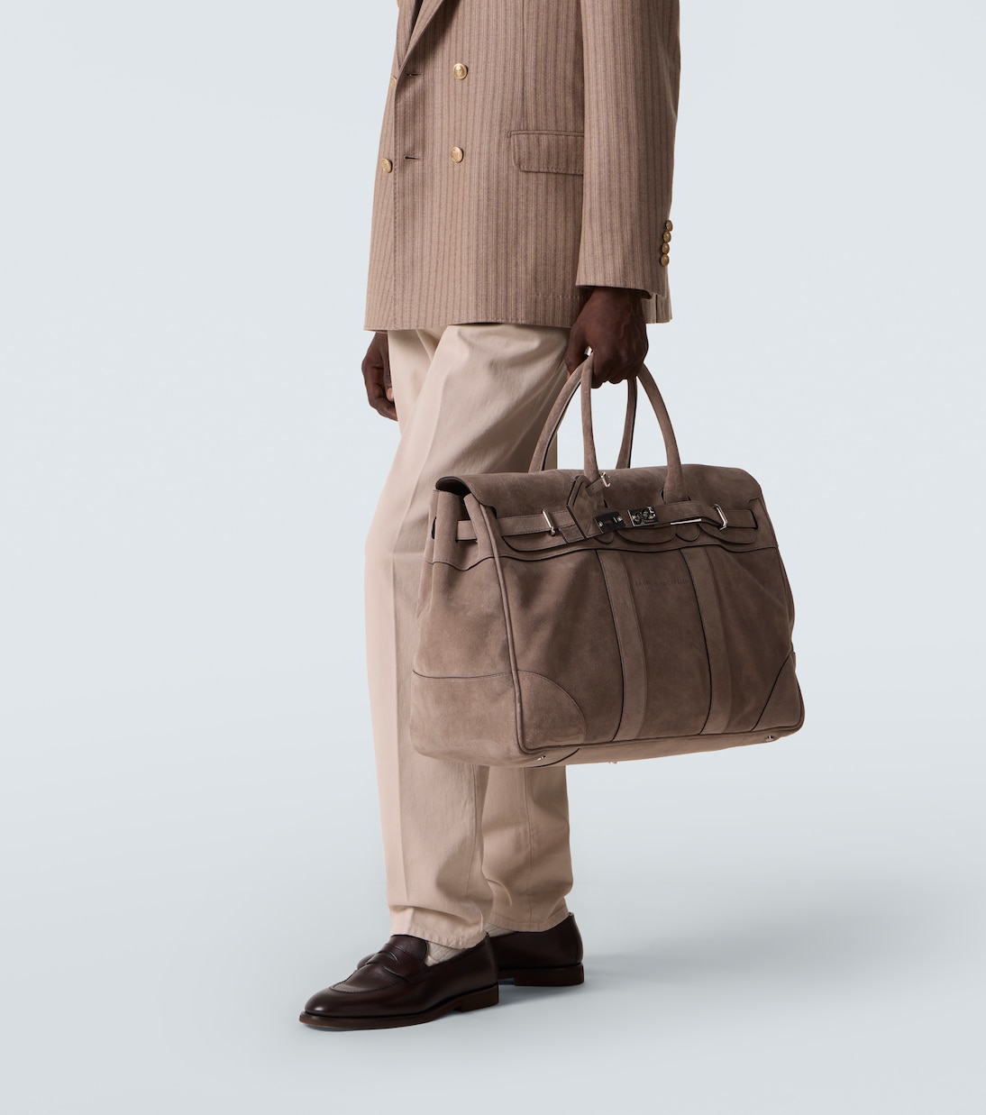 Sac de voyage en daim | Brunello Cucinelli