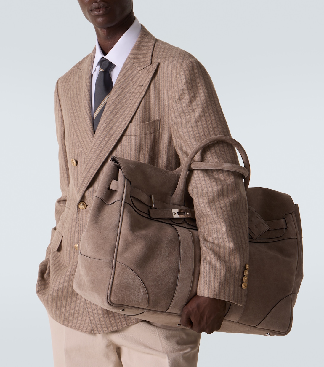 Sac de voyage en daim | Brunello Cucinelli