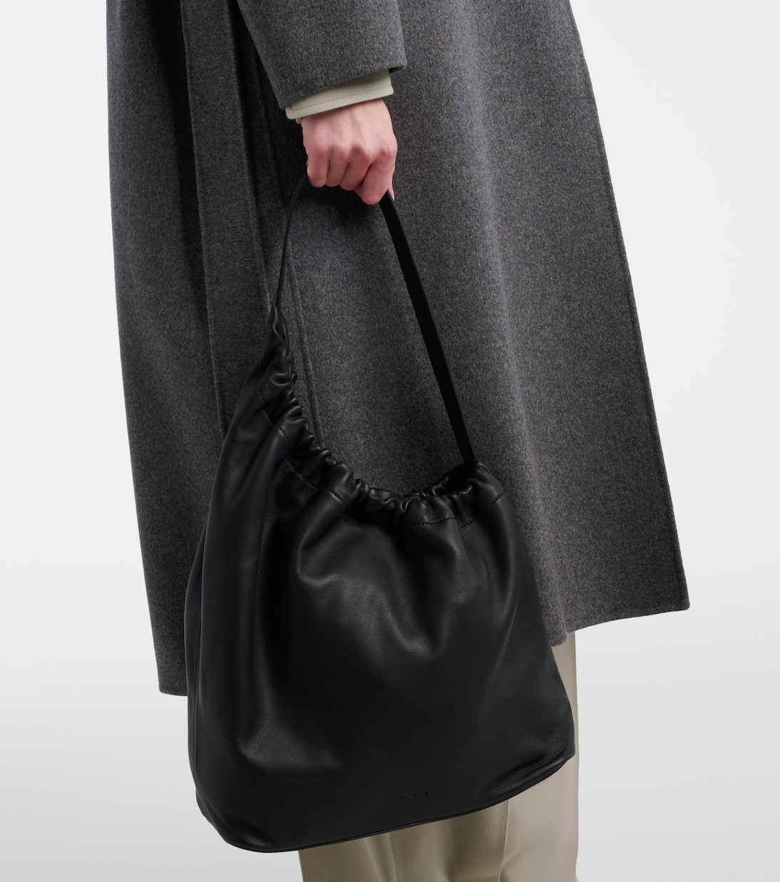 Demi Lune Cloud Medium leather shoulder bag | Aesther Ekme