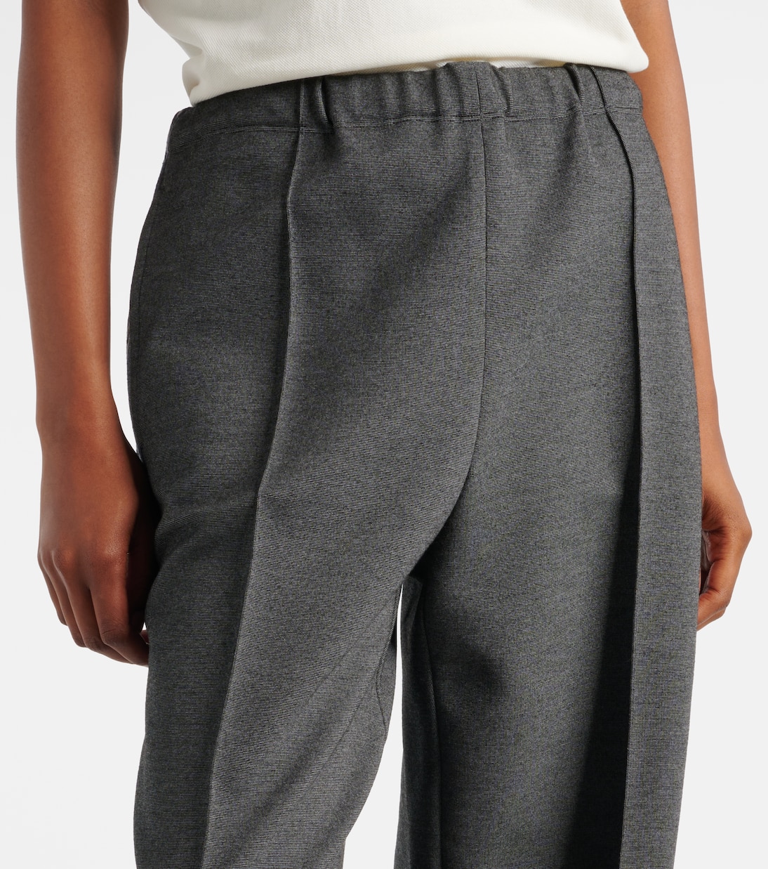 Knitted straight pants | Miu Miu