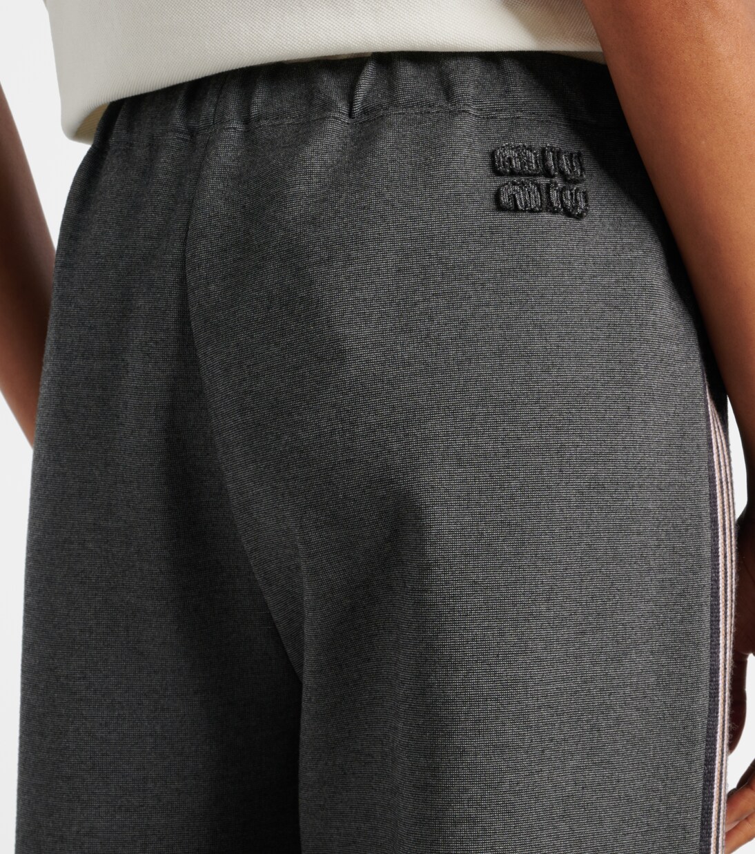 Knitted straight pants | Miu Miu