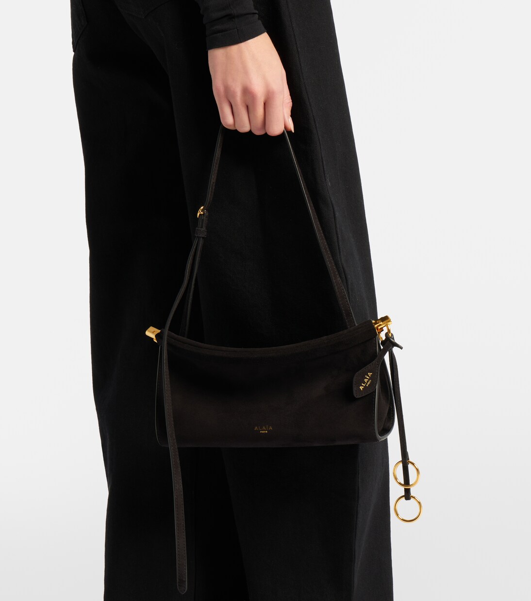 Le Click suede shoulder bag | Alaïa