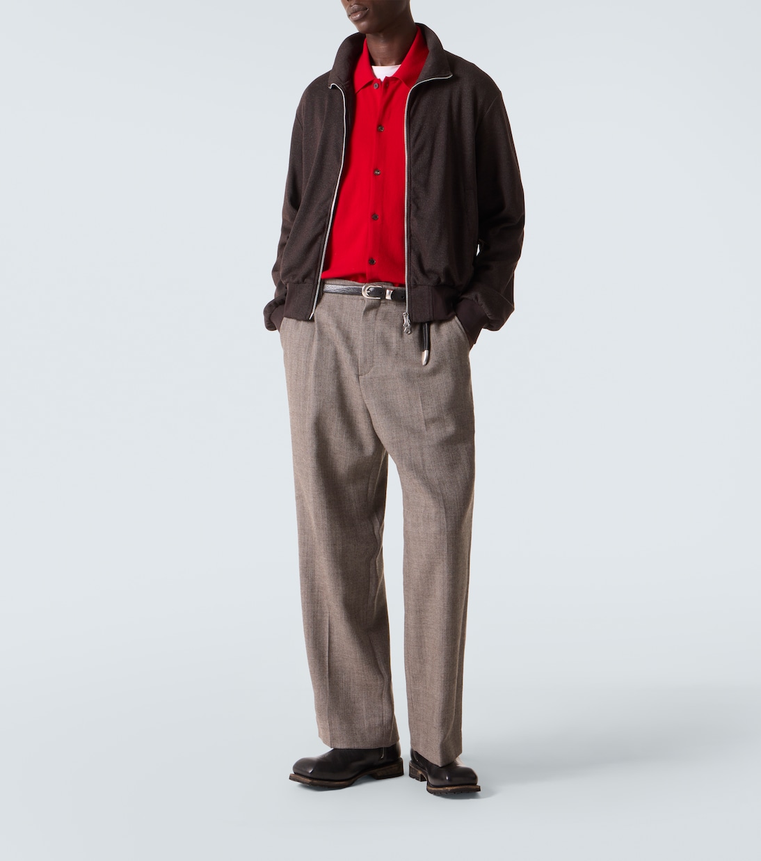 Mob ribbed-knit cotton-blend bomber jacket | Our Legacy