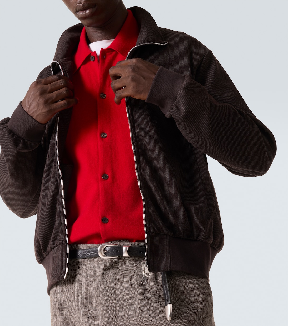 Mob ribbed-knit cotton-blend bomber jacket | Our Legacy