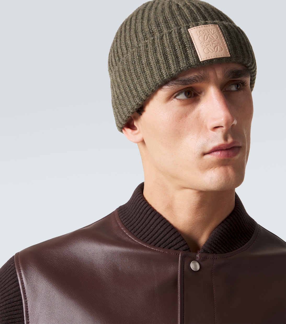 Logo ribbed-knit cashmere beanie | Loewe
