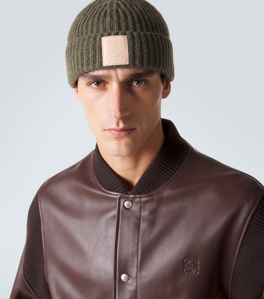 Logo ribbed-knit cashmere beanie | Loewe