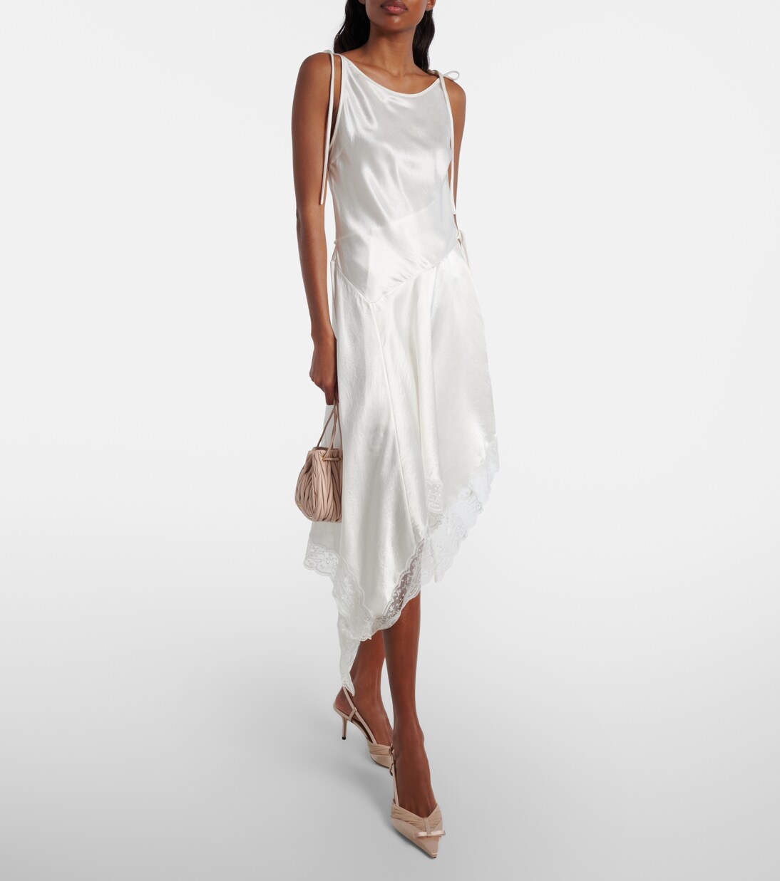 Afia 65 satin slingback pumps | Jimmy Choo