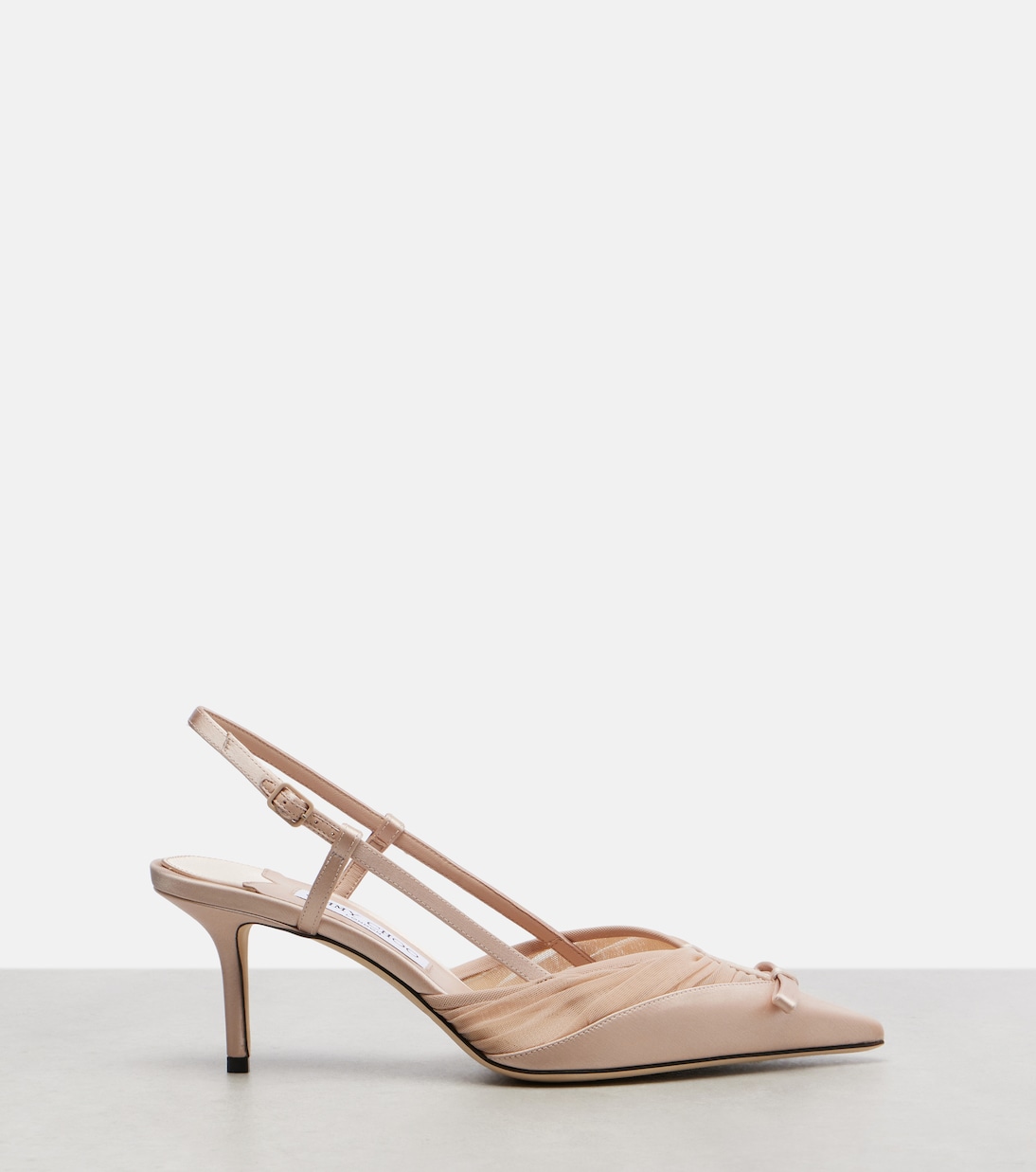 Afia 65 satin slingback pumps | Jimmy Choo