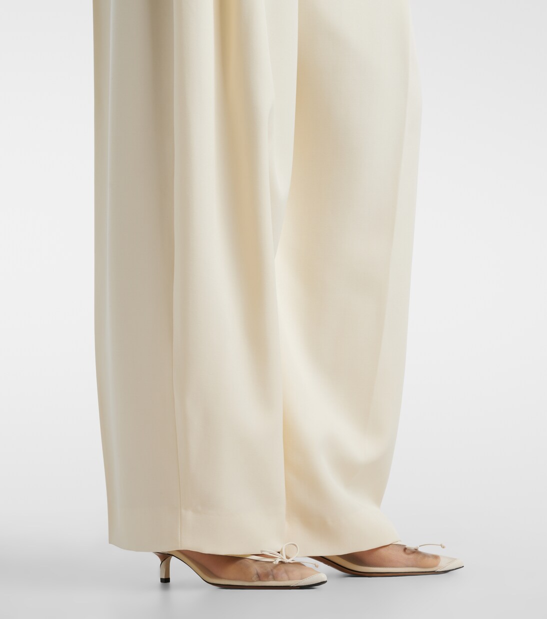 Man's pleated virgin wool wide-leg pants | Jacquemus
