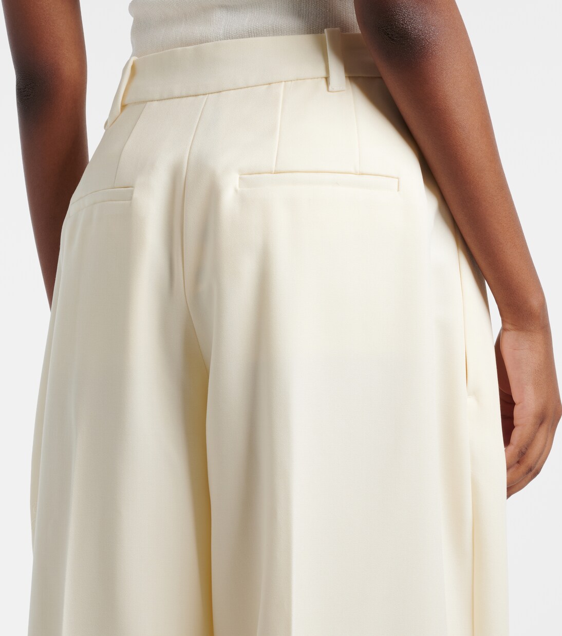 Man's pleated virgin wool wide-leg pants | Jacquemus