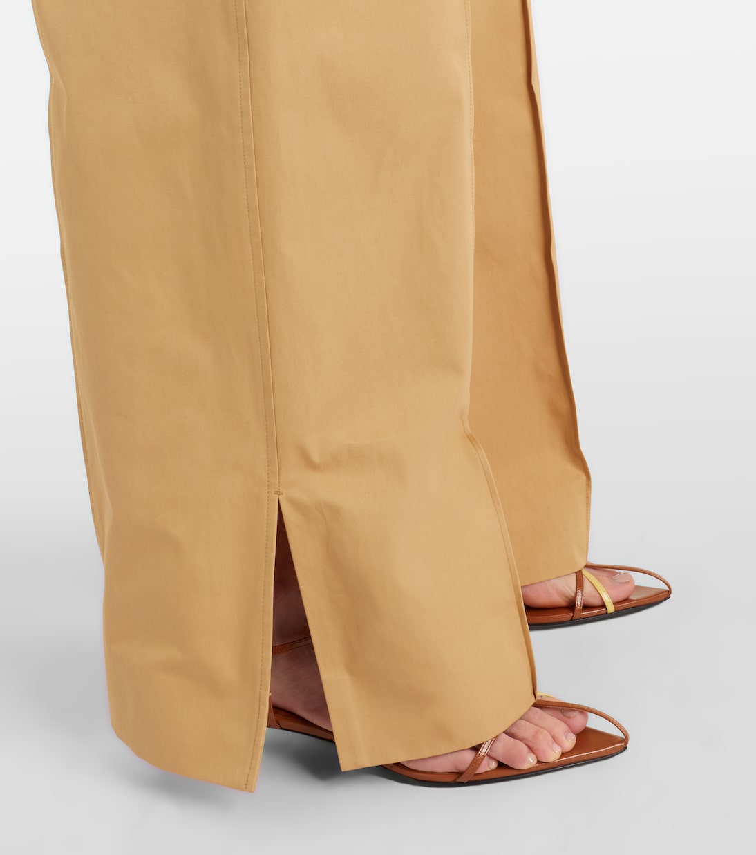Cotton drill wide-leg pants | Jil Sander