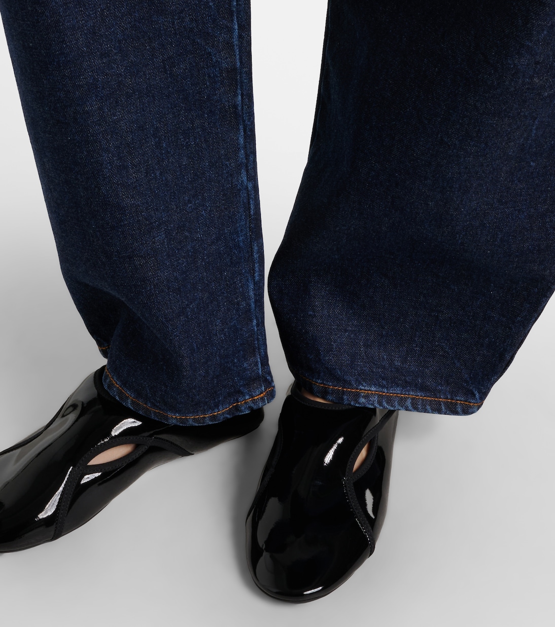 Ballerines Criss Cross en cuir | Alaïa