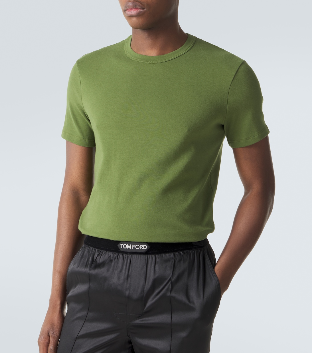 Camiseta de jersey en mezcla de algodón | Tom Ford