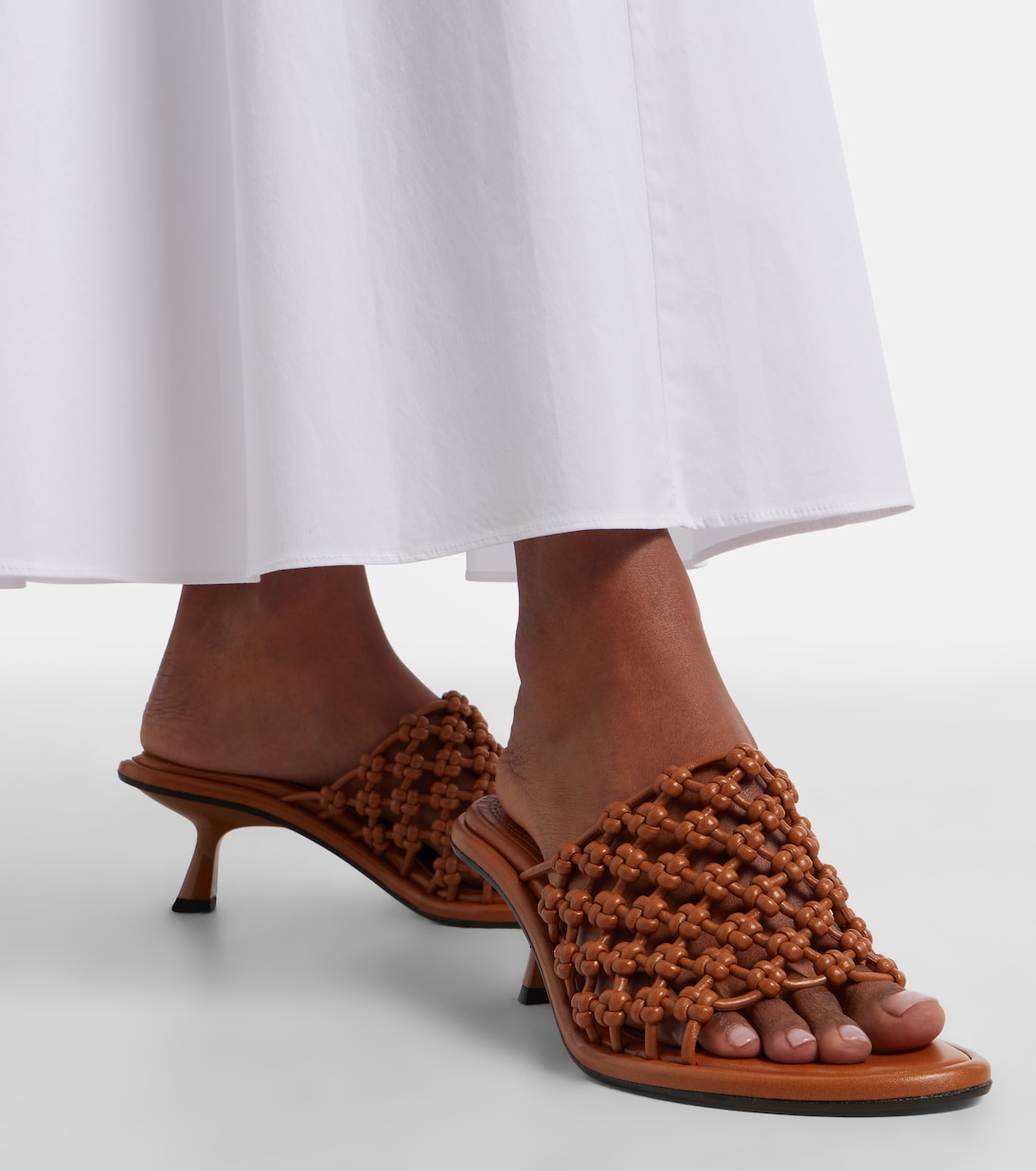 Pantoletten Mariza 60 aus Leder | Souliers Martinez