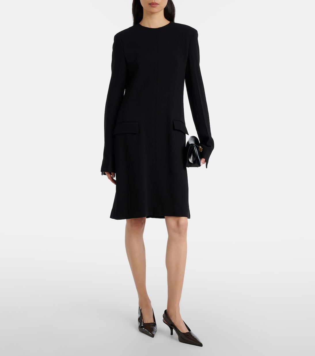 Pocket crêpe minidress | Toteme