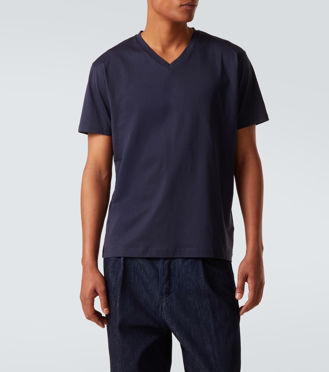Riviera cotton jersey T-shirt  | Sunspel