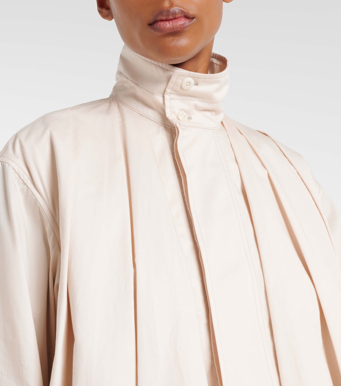 Pleated cotton satin jacket | Lemaire