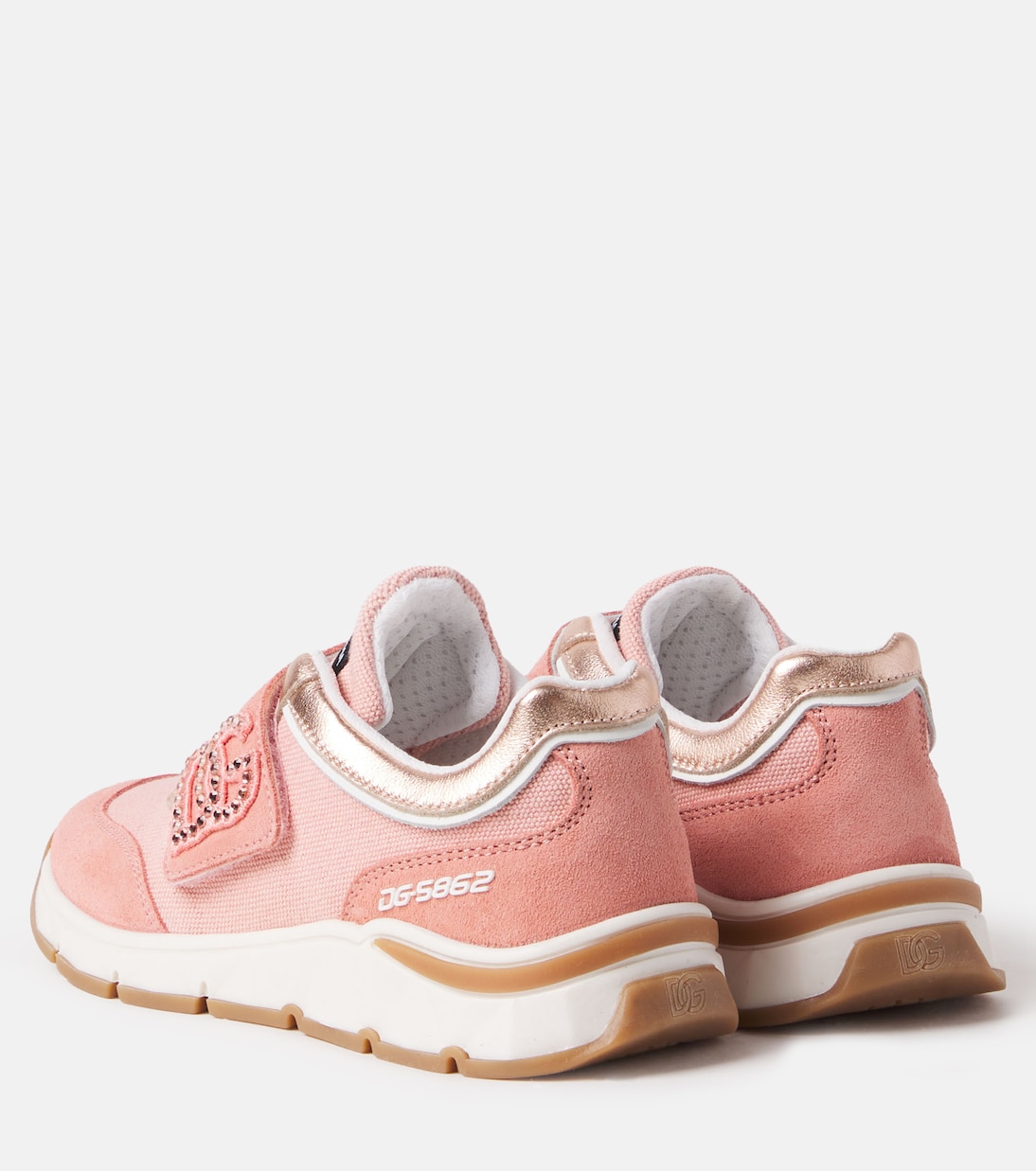 Verzierte Sneakers DG mit Veloursleder | Dolce&Gabbana Kids