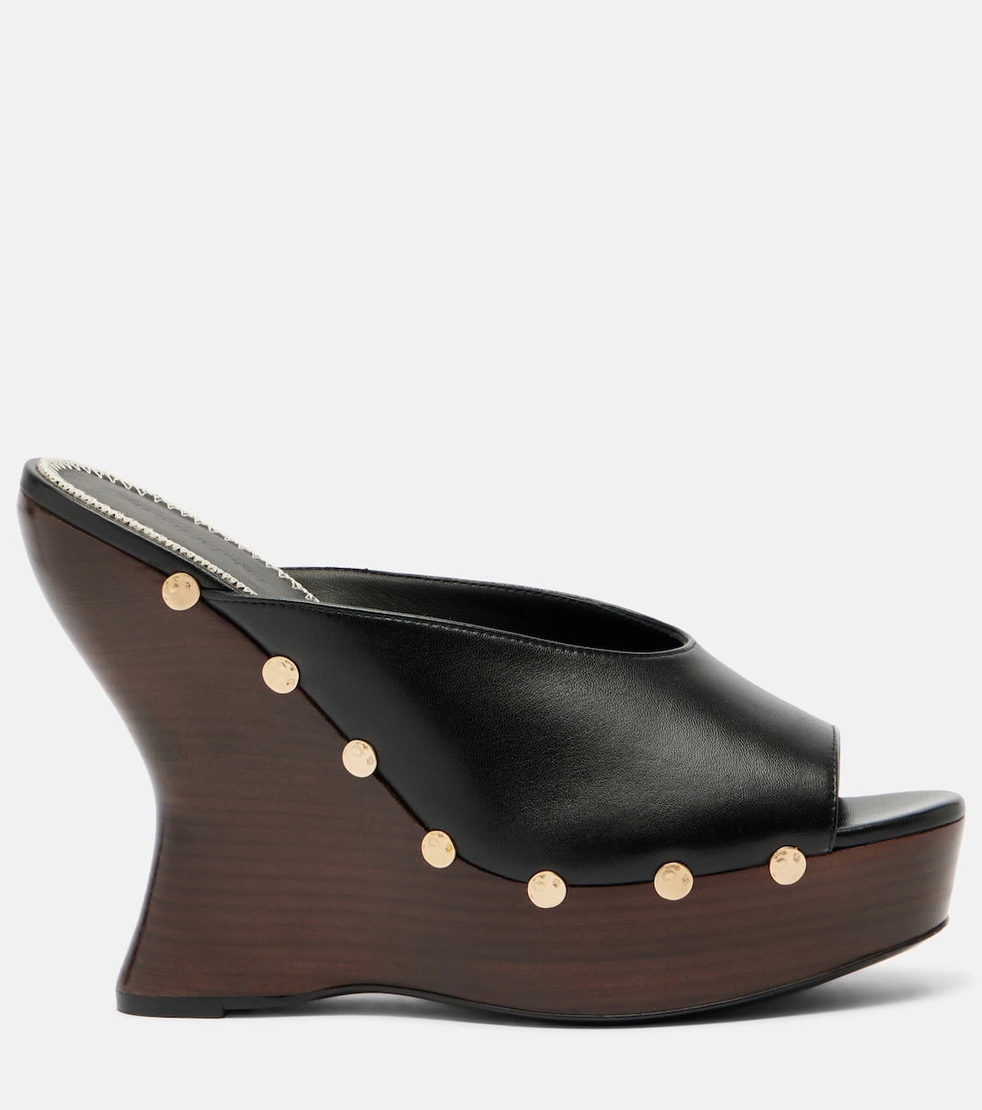 Studded leather wedge mules | Magda Butrym