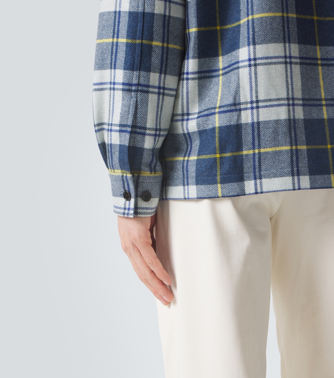Plaid cashmere overshirt | Dunhill